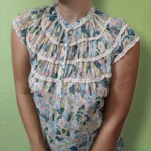 vintage lace blouse